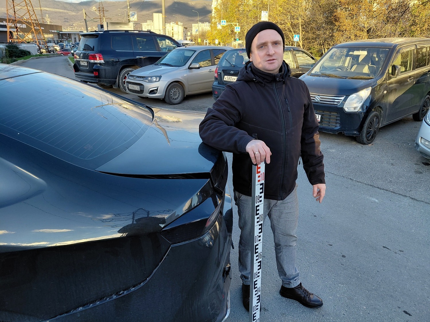 Фотография с места аварии Аварийная ситуация на дороге